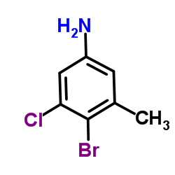 4-Bromo-3-chloro-5-methylaniline Structure