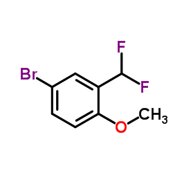 4-溴-2-二氟甲基苯甲醚结构式