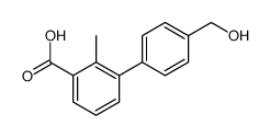 3-[4-(hydroxymethyl)phenyl]-2-methylbenzoic acid Structure