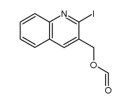2-iodo-3-(hydroxymethyl)quinoline formate ester Structure