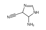(9ci)-5-氨基-4,5-二氢-1H-咪唑-4-甲腈结构式