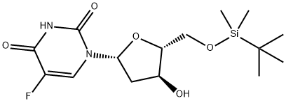 5'-O-(tert-Butyldimethylsilyl)-5-fluoro-2'-deoxyuridine Structure
