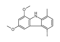 1,3-dimethoxy-5,8-dimethyl-9H-carbazole结构式
