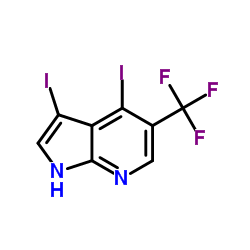3,4-Diiodo-5-(trifluoromethyl)-1H-pyrrolo[2,3-b]pyridine Structure