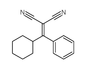 Propanedinitrile,2-(cyclohexylphenylmethylene)- Structure
