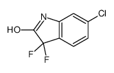 6-chloro-3,3-difluoro-1H-indol-2-one Structure
