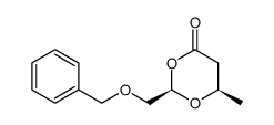 (2R,6R)-2-(benzyloxymethyl)-6-methyl-1,3-dioxan-4-one Structure