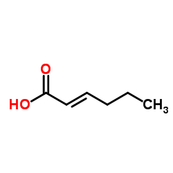 反-2-己烯酸结构式
