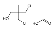 acetic acid,3-chloro-2-(chloromethyl)-2-methylpropan-1-ol结构式
