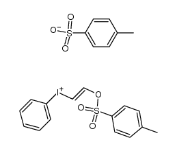 2-Tosyloxy-1-ethenyl (phenyl) iodonium tosylate结构式