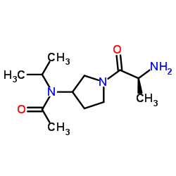 N-[1-(L-Alanyl)-3-pyrrolidinyl]-N-isopropylacetamide Structure