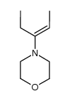 Morpholine,4-(1-ethyl-1-propenyl)- (9CI)结构式
