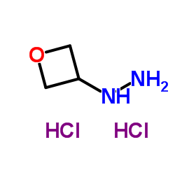 氧杂环丁烷-3-基肼二盐酸盐结构式