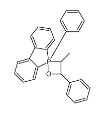 3'-methyl-4',5-diphenyl-5H-55-spiro[benzo[b]phosphindole-5,2'-[1,2]oxaphosphetane]结构式