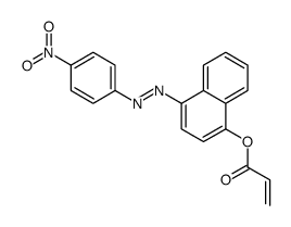 [4-[(4-nitrophenyl)diazenyl]naphthalen-1-yl] prop-2-enoate结构式