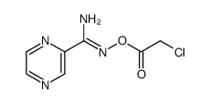 (Z)-N'-(2-chloroacetoxy)pyrazine-2-carboximidamide结构式