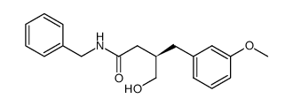 (R)-N-benzyl-4-hydroxy-3-(3-methoxyphenyl)methylbutanamide Structure