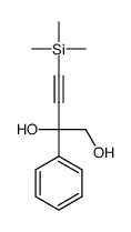 2-phenyl-4-trimethylsilanyl-but-3-yne-1,2-diol结构式