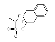 TRIFLUORO-METHANESULFONIC ACID 3,4-DIHYDRO-NAPHTHALEN-2-YL ESTER结构式