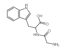 2-[(2-aminoacetyl)amino]-3-(1H-indol-3-yl)propanoic acid Structure