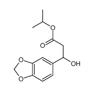 1,3-BENZODIOXOLE-5-PROPANOIC ACID, B-HYDROXY-, 1-METHYLETHYL ESTER结构式
