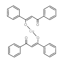 copper 1,3-diphenyl-1,3-propanedionate Structure