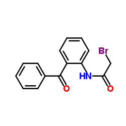 N-(2-苯甲酰苯基)-2-溴乙酰胺结构式