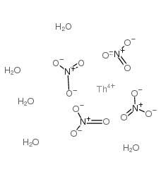 硝酸钍五水合物结构式