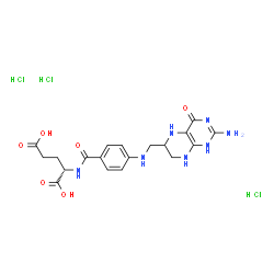 (6R,S)-5,6,7,8-Tetrahydrofolic Acid (hydrochloride) Structure