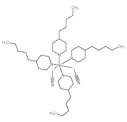 nickel; 4-pentyl-6H-pyridine; 4-pentyl-3,4,5,6-tetrahydro-2H-pyridine; dithiocyanate Structure
