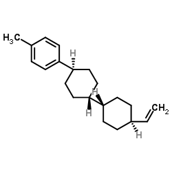 trans,trans-4-(4-Methylphenyl)-4'-vinylbicyclohexyl structure