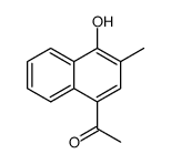 1-(4-hydroxy-3-methylnaphthalen-1-yl)ethanone结构式