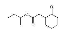 sec-butyl 2-(2-oxocyclohexyl)acetate结构式