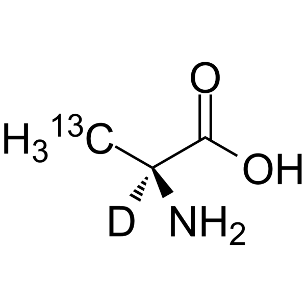 L-Alanine-13C,d1 Structure