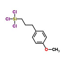 3-(对甲氧基苯基)丙基三氯硅烷结构式