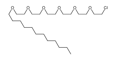 1-{2-[2-(2-{2-[2-(2-chloro-ethoxy)-ethoxy]-ethoxy}-ethoxy)-ethoxy]-ethoxy}-dodecane结构式