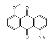 1-amino-5-methoxyanthracene-9,10-dione Structure