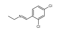 N-(2,4-dichlorobenzylidene)ethanamine结构式