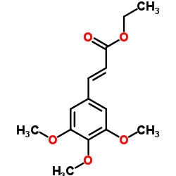 3,4,5-三甲氧基肉桂酸乙酯结构式