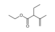 2-ethyl-3-methyl-but-3-enoic acid ethyl ester结构式