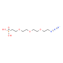 Azido-PEG3-phosphonic acid Structure