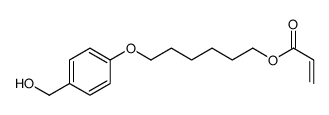 6-[4-(hydroxymethyl)phenoxy]hexyl prop-2-enoate结构式