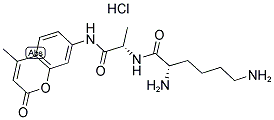 H-LYS-ALA-AMC HCL结构式