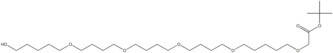 tert-butyl 29-hydroxy-3,9,14,19,24-pentaoxanonacosanoate Structure