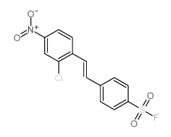 4-[2-(2-chloro-4-nitro-phenyl)ethenyl]benzenesulfonyl fluoride Structure
