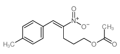 4-Penten-1-ol,5-(4-methylphenyl)-4-nitro-, 1-acetate Structure