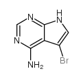 4-氨基-5-溴吡咯并[2,3-D]嘧啶结构式