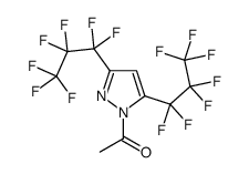 1-[3,5-bis(1,1,2,2,3,3,3-heptafluoropropyl)pyrazol-1-yl]ethanone Structure