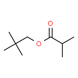 Propanoic acid, 2-Methyl-, 2,2-dimethylpropyl ester Structure