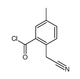Benzoyl chloride, 2-(cyanomethyl)-5-methyl- (8CI) Structure